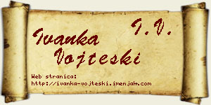 Ivanka Vojteški vizit kartica